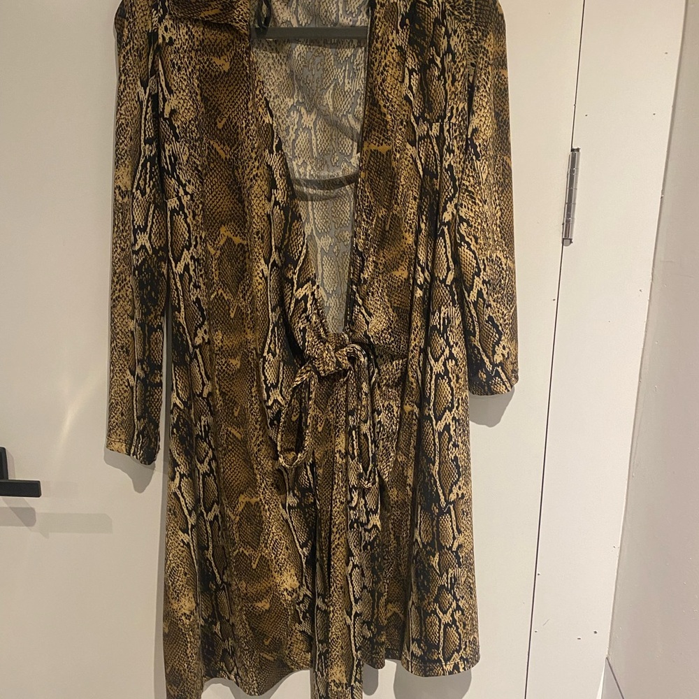 Jessica Leopard and Snake Print Kimono